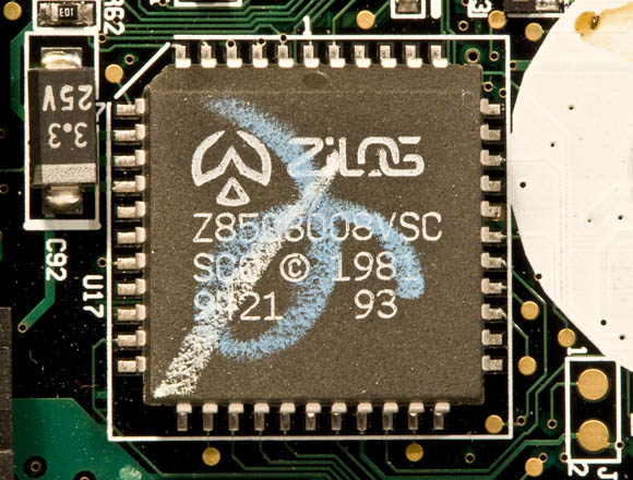 Newton MessagePad 120 - unknown Zilog chip