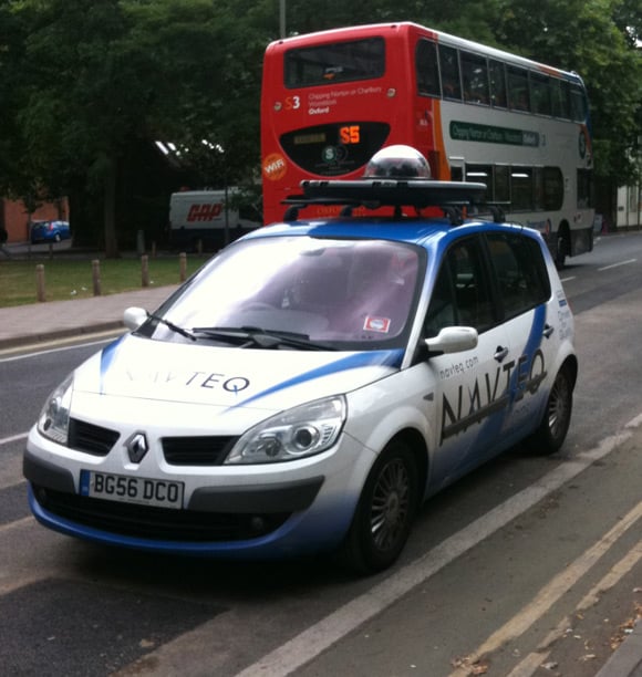 Navteq vehicle in Oxford