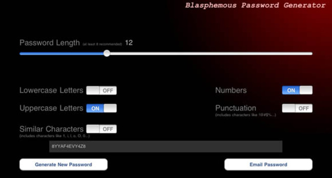 Blasphemous Password
