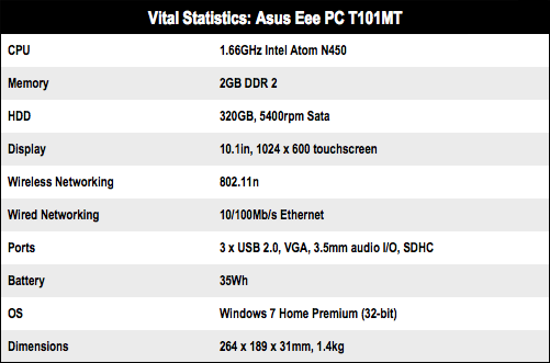 Asus Eee PC T101MT