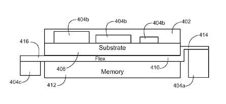 Apple 'system-on-substrate' patent-filing illustration