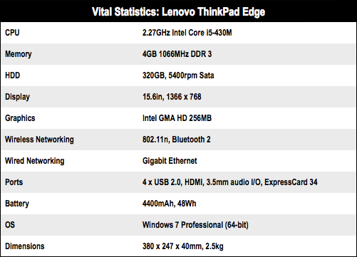 Lenovo ThinkPad Edge