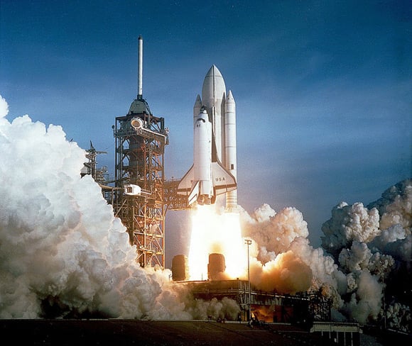 The 1981 launch of Columbia. Pic: NASA