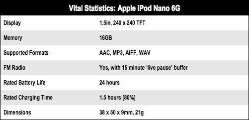 Apple iPod Nano 6G