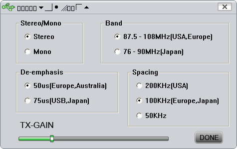 Keene USB FM Transmitter