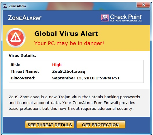 zonealarm security check