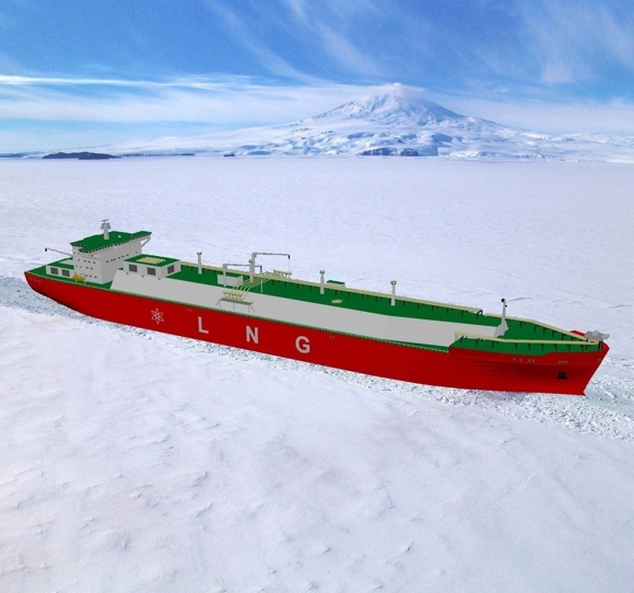 Concept pic showing a nuclear-powered LNG tanker. Credit: Babcock Marine