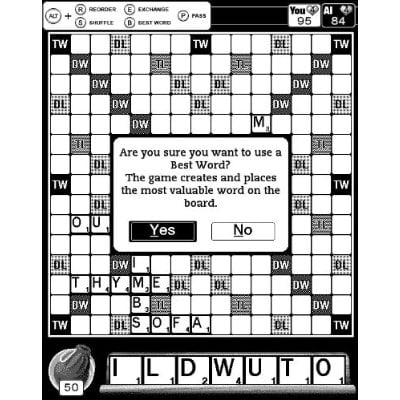 Scrabble screen shot