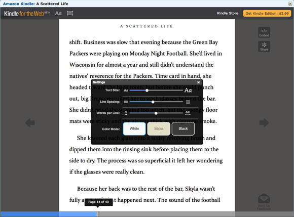 Kindle for the Web