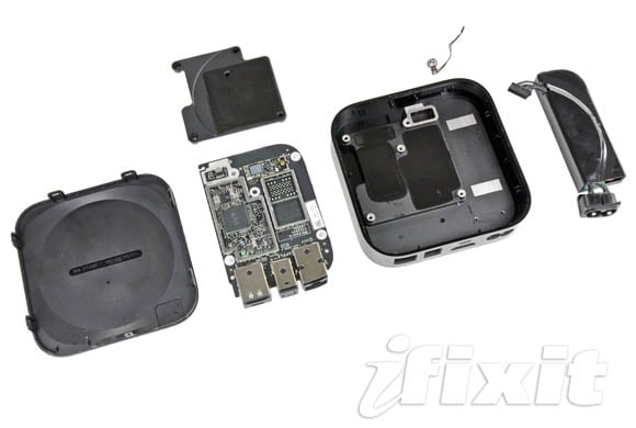 Apple TV, all parts disassembled