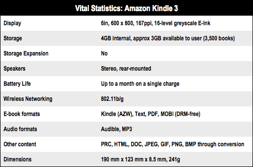 Amazon Kindle 3