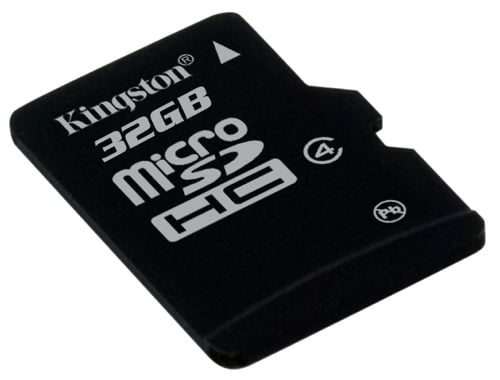 Kingston Micro SDHC memory card