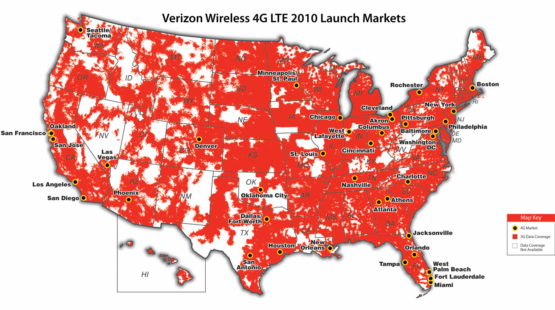 Verizon to blanket US with 4G LTE this year • The Register