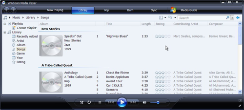 DLNA in Windows Media Player