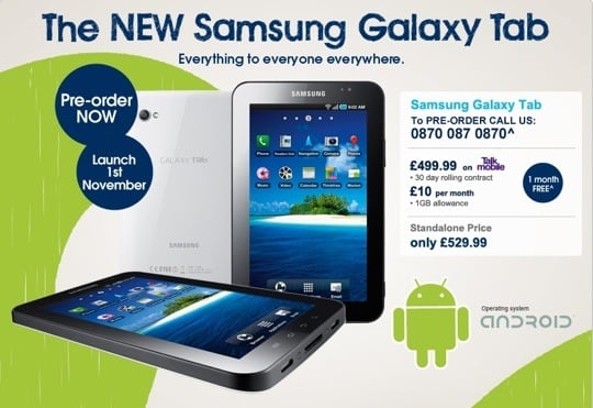 Carphone Warehouse's Galaxy Tab offer