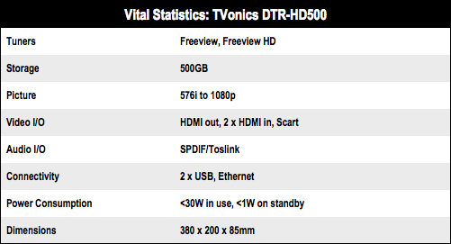 TVonics DTR-HD500