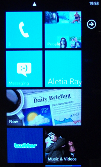 Windows Phone 7 tiles Interface