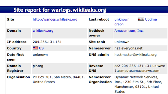 Wikileaks on Amazon