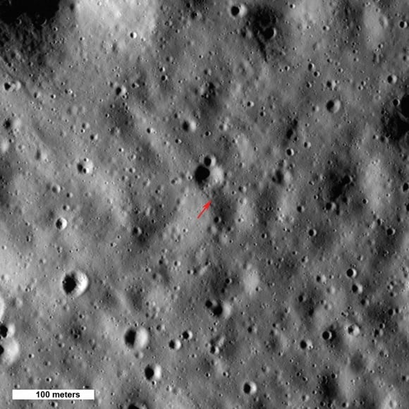 The highest point on the Moon. Credit: NASA/GSFC/Arizona State University