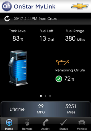 OnStar screen shot