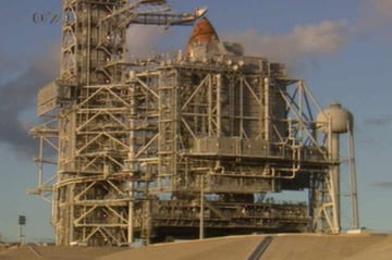 Discovery on Launch Pad 39A at the Kennedy Space Center 