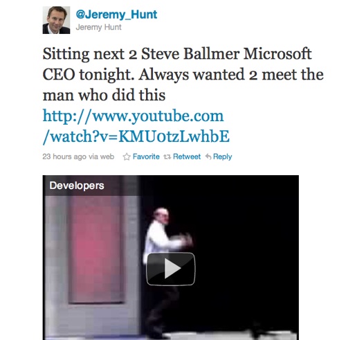 Jeremy Hunt tweet