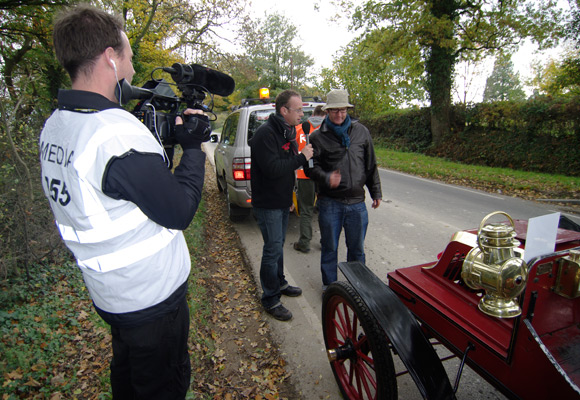 John interviewed by the media