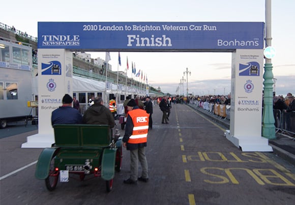 The seafront finish line