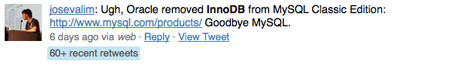 InnoDB Tweet