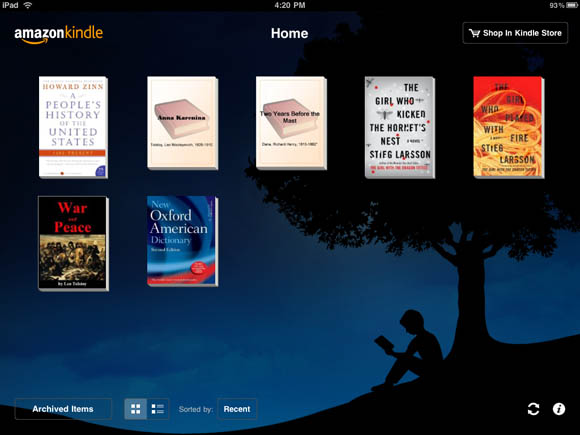 kindle on ipad