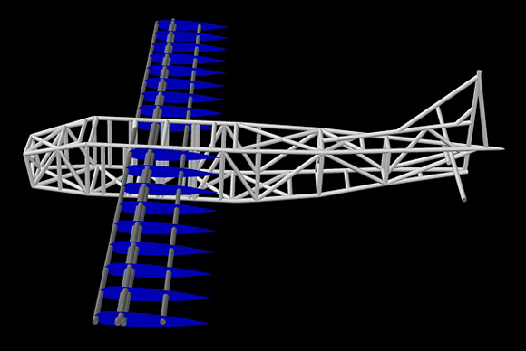 CAD view of the Vulture 1 structure