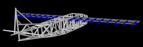 CAD view of the Vulture 1 structure
