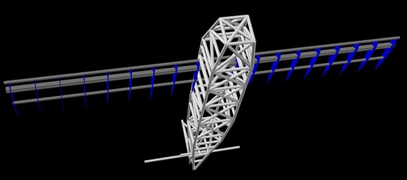 CAD view of the Vulture 1 structure