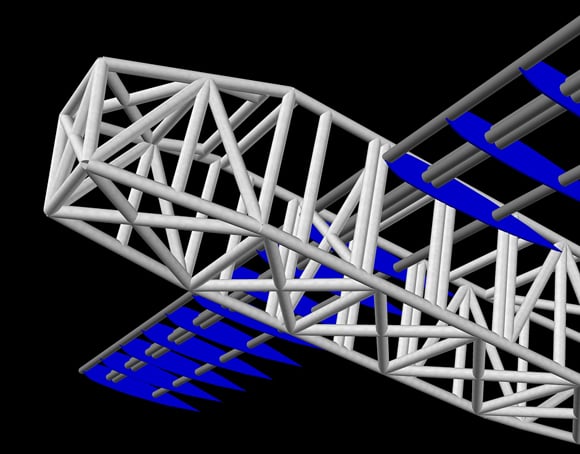 CAD view of the Vulture 1 structure