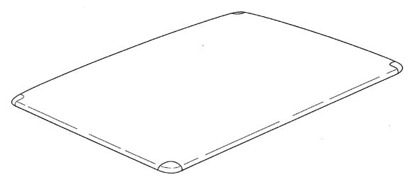 Apple carbon fiber iPad body patent illustration