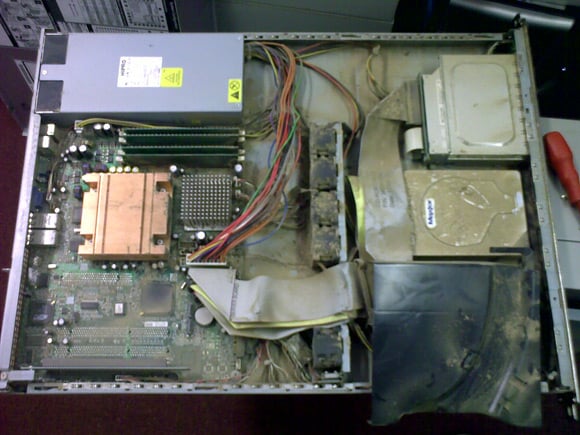 Rather dirty PC interior
