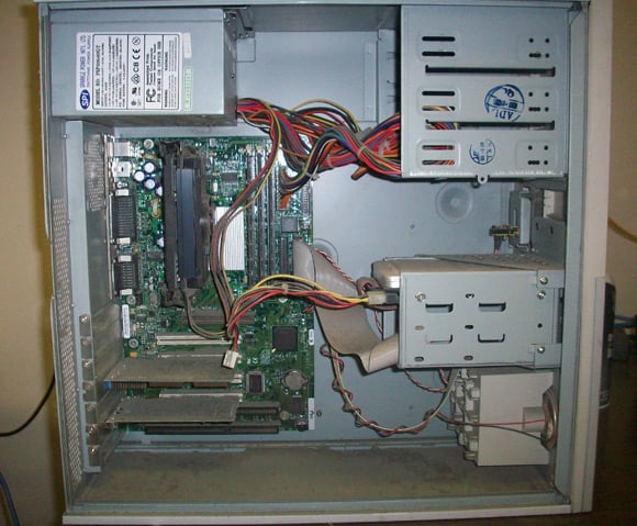Dusty PC interior