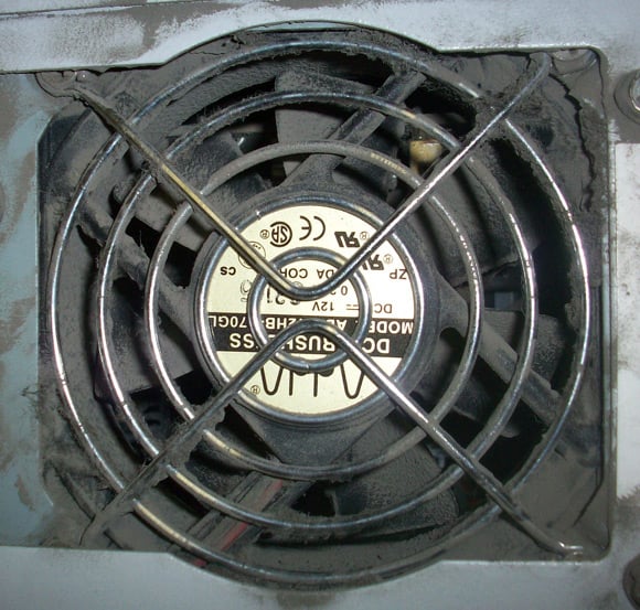 Dusty fan vent