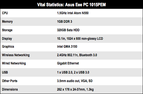 Asus Eee PC 1015PEM