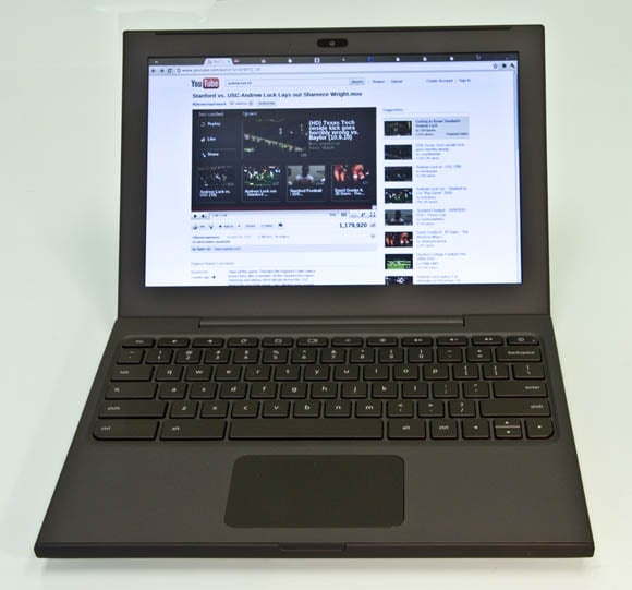 Google Chrome OS-equipped Cr-48: front view