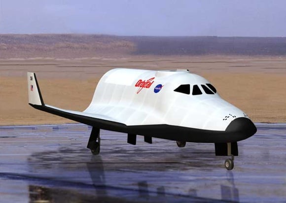Concept pic of the proposed CCDev spaceplane. Credit: OSC