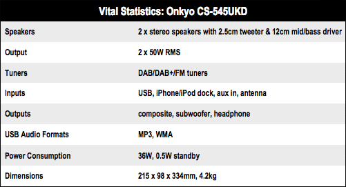 ONKYO CS-545UKD