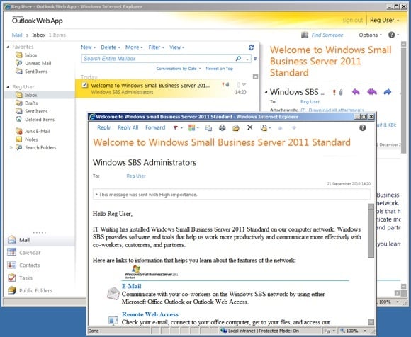Exchange 2010 upgraded Web Outlook App