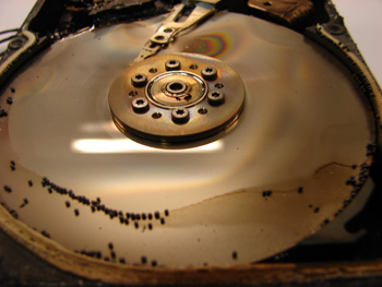 damaged hard drive