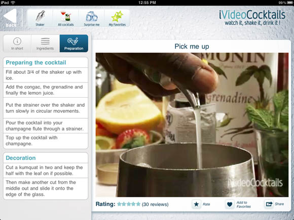 iVideococktails : 60 cocktails in video