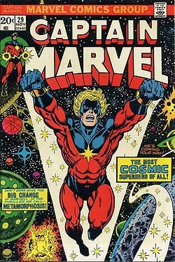 Captain Marvel comic cover