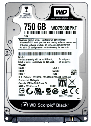Scorpio Black 750GB