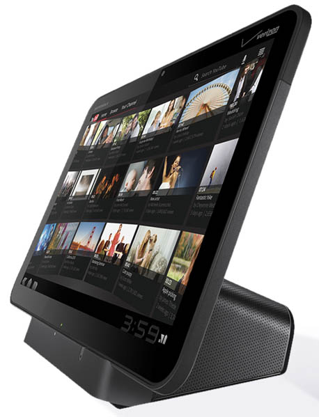 Motorola Xoom in stand