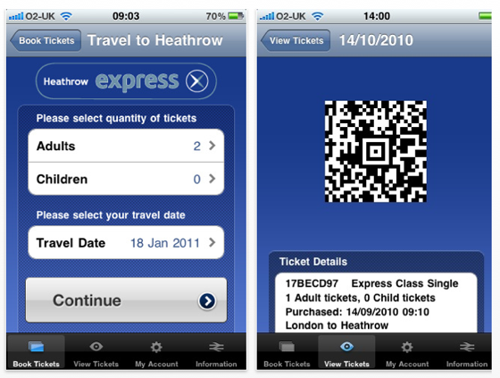 Heathrow Express app