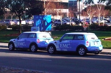 EMC Minis outside NetApp Sunnyvale HQ
